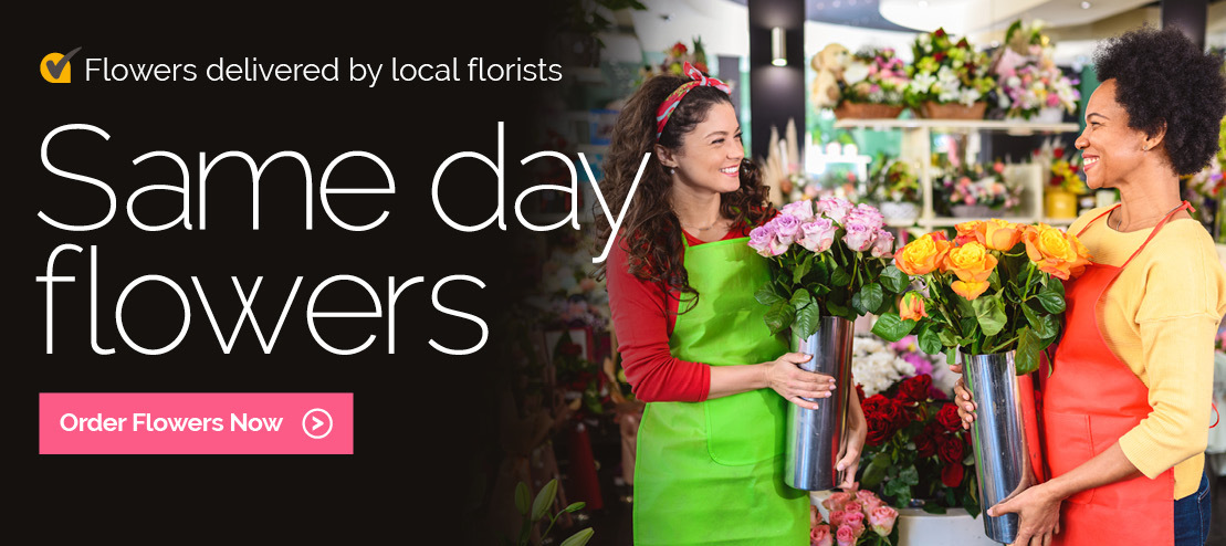 Same day flowers by local florists in the USA